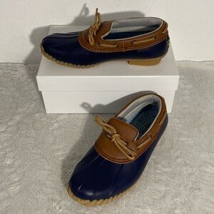 JBU by Jambu Gwen Garden Ready Duck Shoes Women’s Size 7M Navy Blue Brown